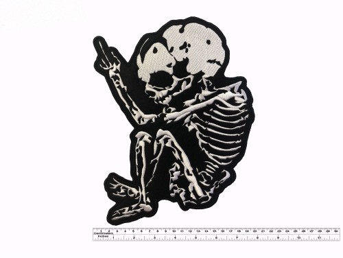 Большая нашивка Cannibal Corpse скелет