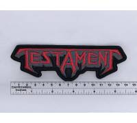 Нашивка Testament красная
