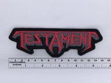 Нашивка Testament красная