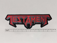 Большая нашивка Testament красная