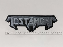 Большая нашивка Testament серая