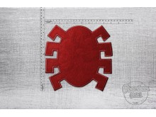 Большая нашивка Человек-Паук красная