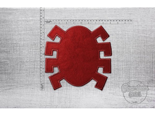 Большая нашивка Человек-Паук красная