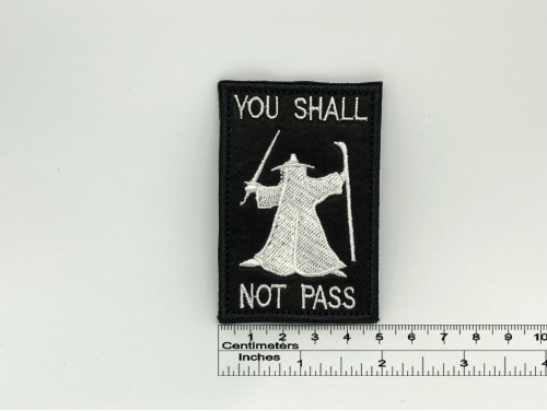 Нашивка Ты не пройдешь! (Властелин Колец)