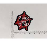Нашивка панковская Punks Not Dead