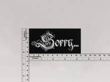 Нашивка Sorry